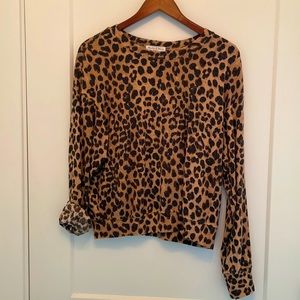 Michael Stars Leopard Print Sweater